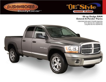 Bushwacker OE Style Fender Flare Kit 06-09 Dodge Ram Short Bed - Click Image to Close